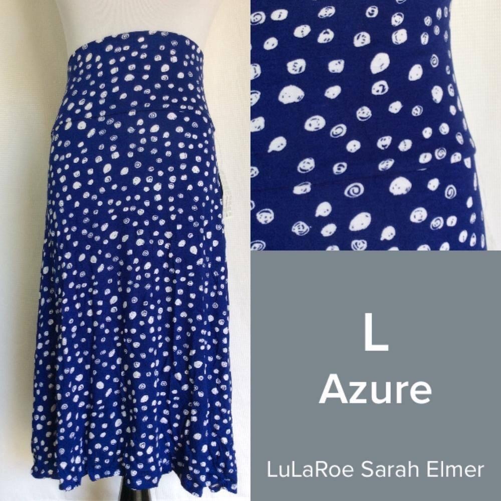 LuLaRoe Azure L skirt NWT